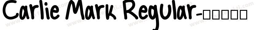 Carlie Mark Regular字体转换